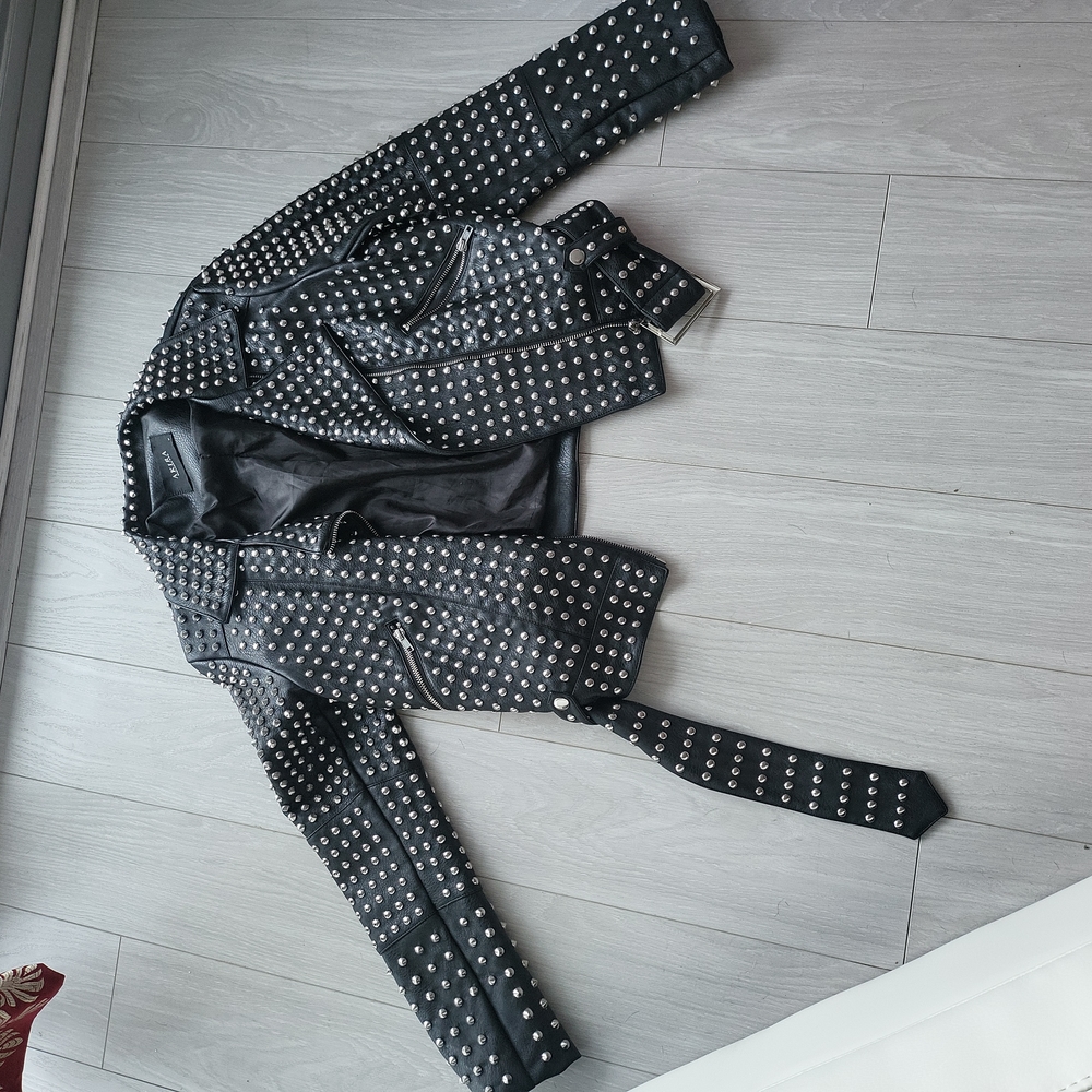 Black jacket leather